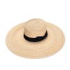 כובע קש רחב שוליים לנשים JUSTINE לקיץ