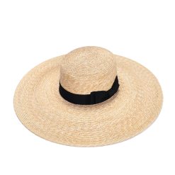 כובע קש רחב שוליים לנשים JUSTINE לקיץ