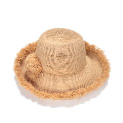 כובע קש ראפייה מעוצב | גסטין כובעים