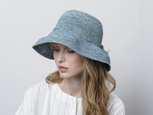 כובע קש ראפייה טבעי לנשים