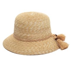 כובע קש טבעי לנשים מעוצב