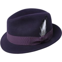 כובע פדורה סגול חציל