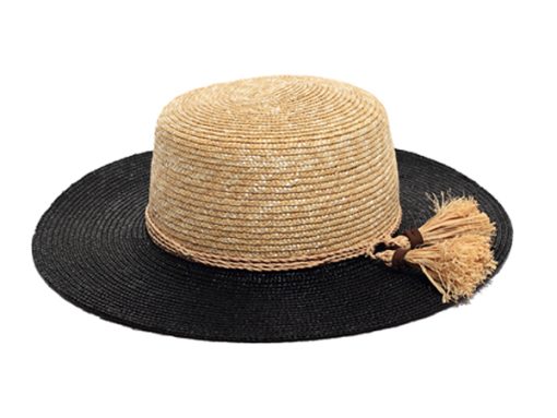 כובע קש מעוצב לשנים קש חיטה