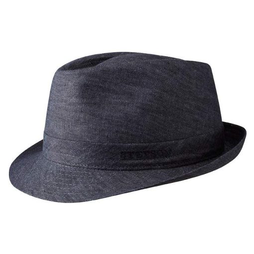 כובע טרילבי בד כחול גינס
